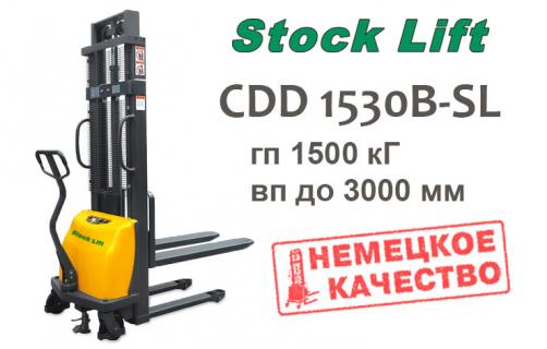 Полуэлектрический штабелер Stocklift CDD 1530B-S
