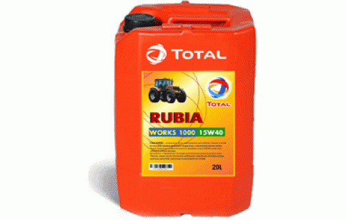 Total RUBIA WORKS 1000 15W-40 мотороное масло для карьерной техники